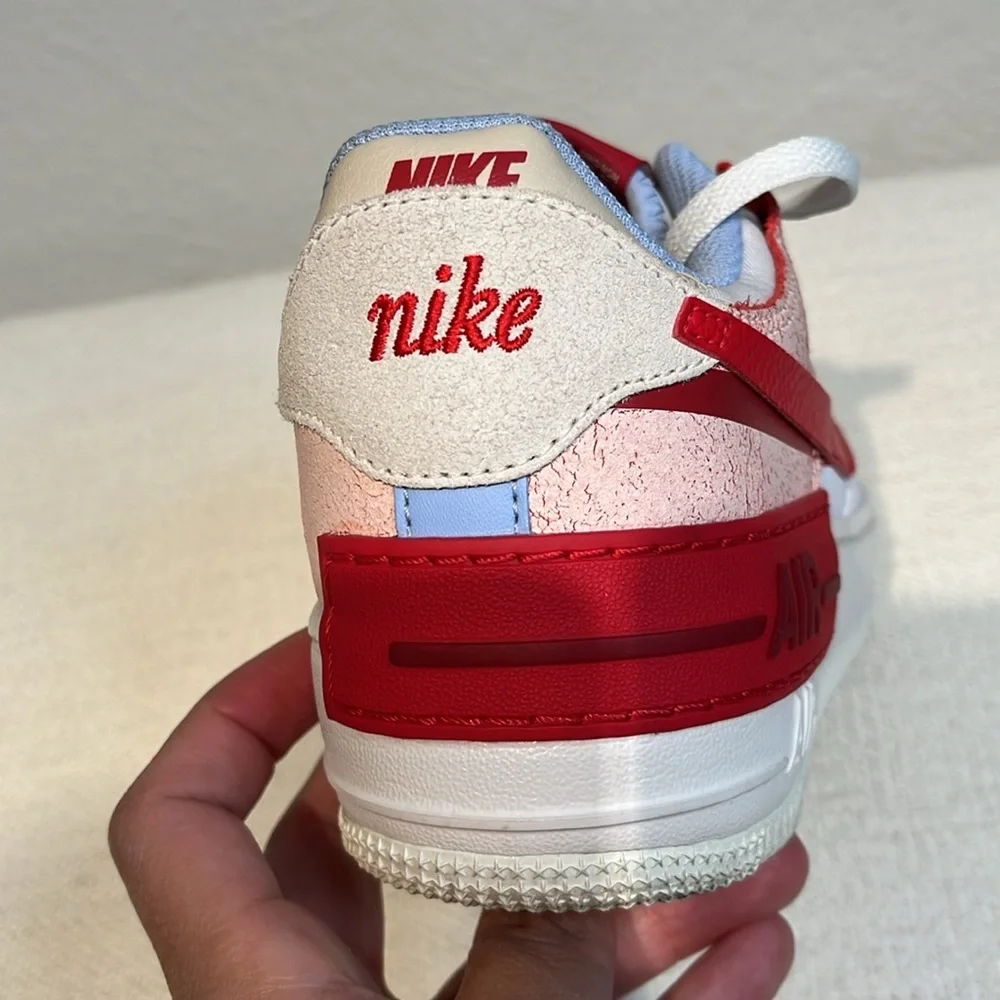 Nike Air‎ Force 1 Shadow cracked leather AF1 size 6.5